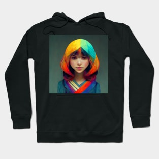 A colorful girl - best selling Hoodie